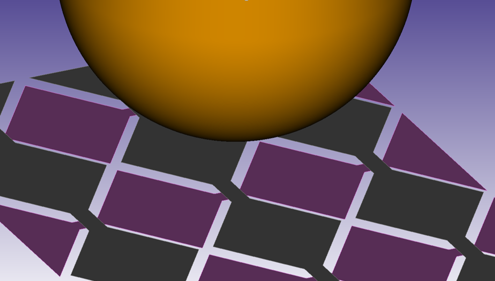 Finger hovering above a touch screen surface