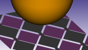 Finger hovering above a touch screen surface